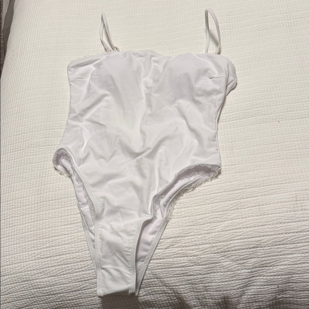 White One-Piece Swimsuit